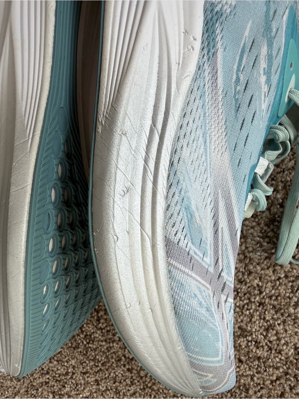 Asics Gel-Noosa Tri 15 Soothing Sea Blue/ Pure Silver Running Shoes Sz 10 - Picture 10 of 12